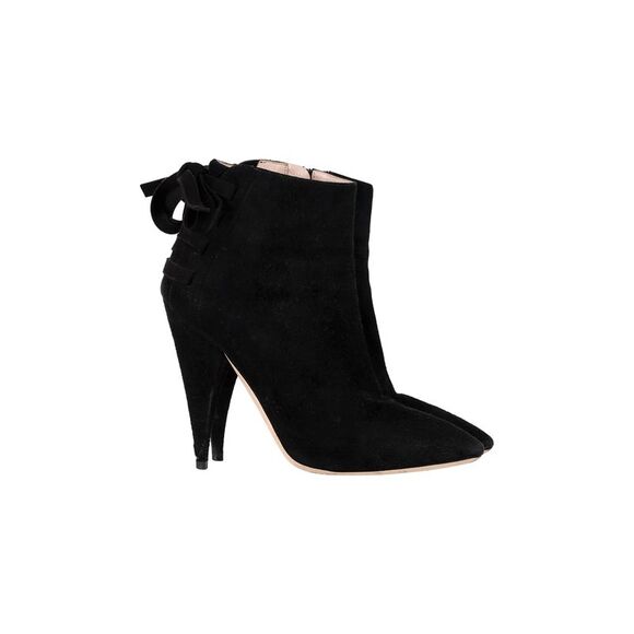 Miu Miu Ankle Boots in Black Suede